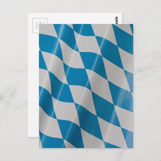 オクトーバーフェストフラッグカラーズバヴァリアバイエルン ポストカード (正面/裏面)