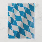 オクトーバーフェストフラッグカラーズバヴァリアバイエルン ポストカード (正面)