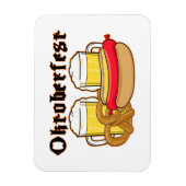 オクトーバーフェストブラトウルスト&ビール マグネット (縦)