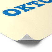 オクトーバーフェストプリント(クリーム) ポスター (角)