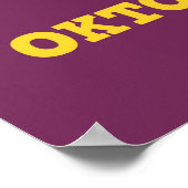 オクトーバーフェストプリント（紫） ポスター (角)