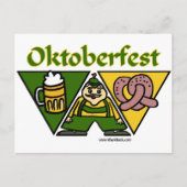 オクトーバーフェストプレッツェルはがき ポストカード (正面)