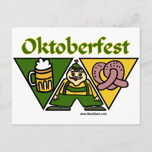 オクトーバーフェストプレッツェルはがき ポストカード (正面)