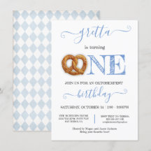 オクトーバーフェストプレッツェルターニングワンバースデーパーティー