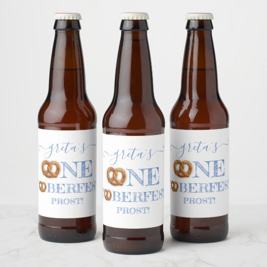 オクトーバーフェストプレッツェルターニングワン ビールラベル (ボトル)