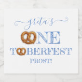 オクトーバーフェストプレッツェルターニングワン ビールラベル (シングルラベル)