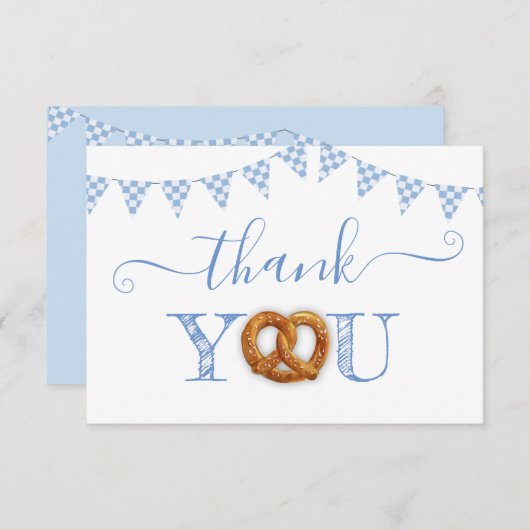 オクトーバーフェストプレッツェルダンケサンキュアノート 招待状 (正面/裏面)