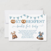オクトーバーフェストプレッツェルレダーホーゼンベビー本 招待状 (正面)