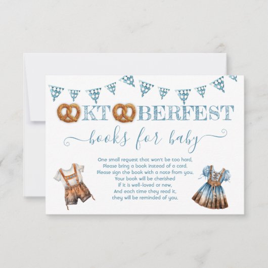 オクトーバーフェストプレッツェルレダーホーゼンベビー本 招待状 (正面)