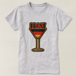 オクトーバーフェストプロストきらめくワイン Tシャツ