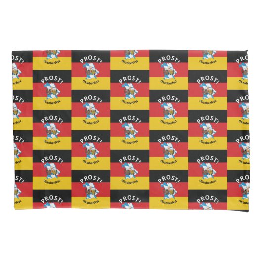 オクトーバーフェストプロスト応援ビール 枕カバー (正面)