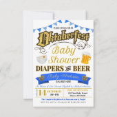 オクトーバーフェストベビーシャワー招待状 招待状 (正面)