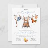 オクトーバーフェストベビーシャワー物干し 招待状 (正面)