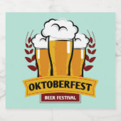 オクトーバーフェストボトルラベル ビールラベル (シングルラベル)