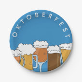 オクトーバーフェストモダンビーエルフェストビアコレクション ペーパープレート (正面)