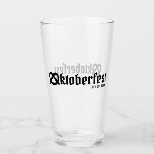 オクトーバーフェストレッツノッティタイポグラフィパンおもしろいン タンブラーグラス (正面)