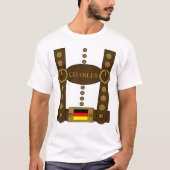 オクトーバーフェストレデホおもしろいセン追加の名前 Tシャツ (正面)