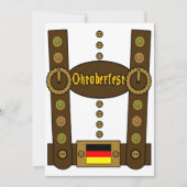 オクトーバーフェストレデルホセおもしろいン 招待状 (正面)
