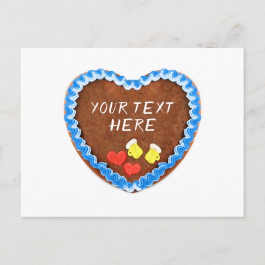 オクトーバーフェストレブクヘンヘルツミットコピー宇宙 ポストカード (正面)