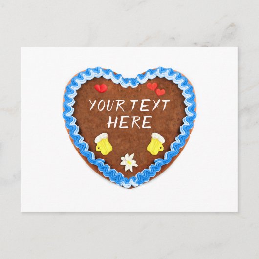 オクトーバーフェストレブクヘンヘルツミットコピー宇宙 ポストカード (正面)