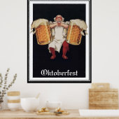 オクトーバーフェストヴィンテージポスター ポスター (キッチン)