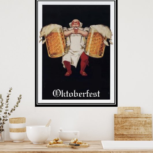 オクトーバーフェストヴィンテージポスター ポスター (キッチン)