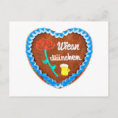 オクトーバーフェストヴィーズンミュンヘンミットバラウントバイエルグラス ポストカード (正面)