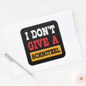 オクトーバーフェスト与えドンSchnitzelドイツ国旗 スクエアシール (封筒)