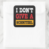 オクトーバーフェスト与えドンSchnitzelドイツ国旗 スクエアシール (バッグ)