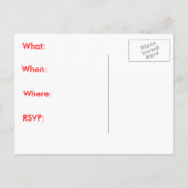 オクトーバーフェスト冠パーティの招待状 インビテーションポストカード (裏面)