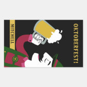 オクトーバーフェスト名前をカスタムするおよび文字シール 長方形シール (正面)