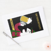 オクトーバーフェスト名前をカスタムするおよび文字シール 長方形シール (封筒)