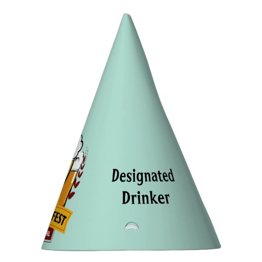 オクトーバーフェスト名前をカスタムすると文字パーティー帽子 パーティーハット (右)