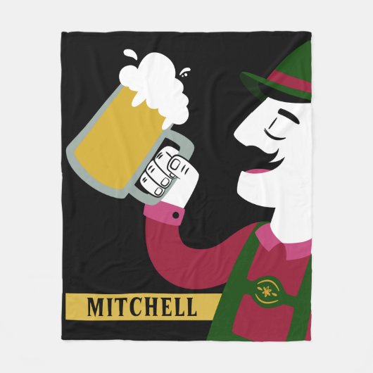 オクトーバーフェスト名前をカスタムするフリースブランケット フリースブランケット (正面)