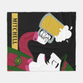 オクトーバーフェスト名前をカスタムするフリースブランケット フリースブランケット (正面(横))