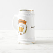 オクトーバーフェスト名前をカスタムするマグス ビールジョッキ (正面左)
