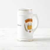 オクトーバーフェスト名前をカスタムするマグス ビールジョッキ (正面右)