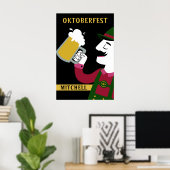 オクトーバーフェスト名前をカスタムする文字ポスター ポスター (ホームオフィス)
