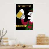 オクトーバーフェスト名前をカスタムする文字ポスター ポスター (キッチン)