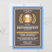 オクトーバーフェスト年間お祝いパーティの招待状 招待状 (正面)