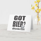 オクトーバーフェスト得・ビア？ カード (黄色い花)