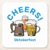 オクトーバーフェスト応援ビール スクエアペーパーコースター (正面)