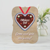オクトーバーフェスト招待状とジンジャーブレッドハート 招待状 (スタンド正面)