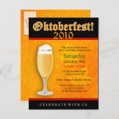オクトーバーフェスト招待状はがき インビテーションポストカード (正面/裏面)