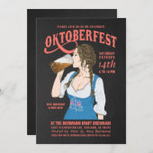 オクトーバーフェスト招待状オクトーバーフェストガール 招待状 (正面/裏面)