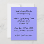 オクトーバーフェスト招待状スタイン&ピッチャーアルプスバック 招待状 (裏面)