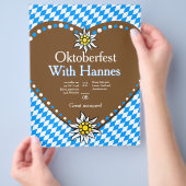 オクトーバーフェスト招待状チラシ チラシ (手)