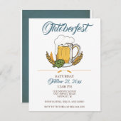 オクトーバーフェスト招待状、ビール試飲のご案内 招待状 (正面/裏面)