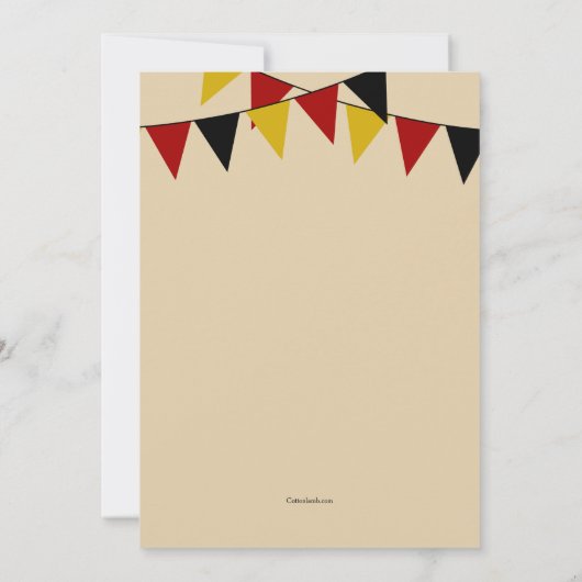 オクトーバーフェスト招待状 招待状 (裏面)