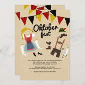 オクトーバーフェスト招待状 招待状 (正面/裏面)